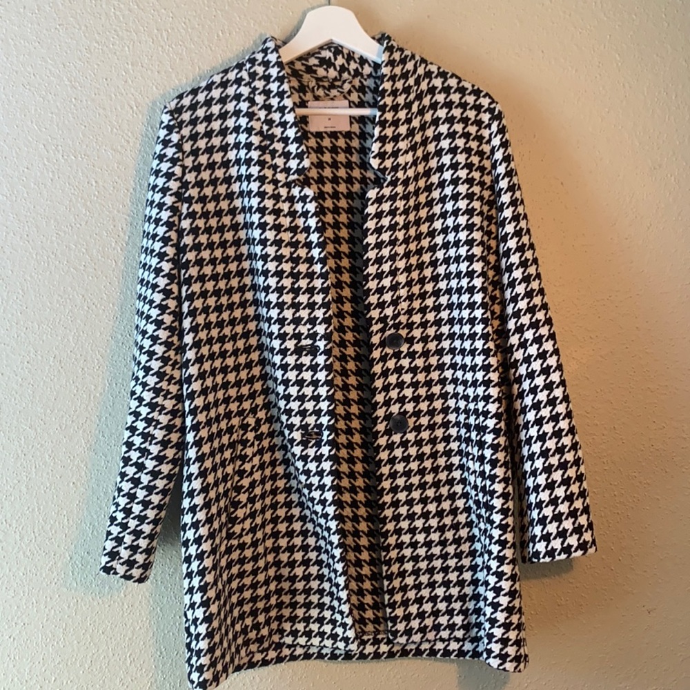 old navy houndstooth coat